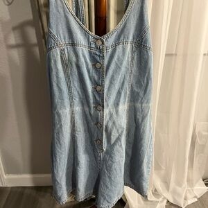 Denim Button Romper